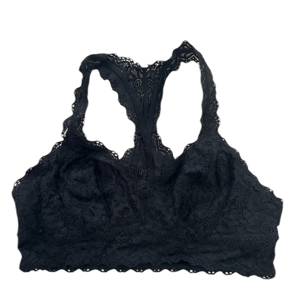 Felina Black Lace Bralette Women’s Size XL